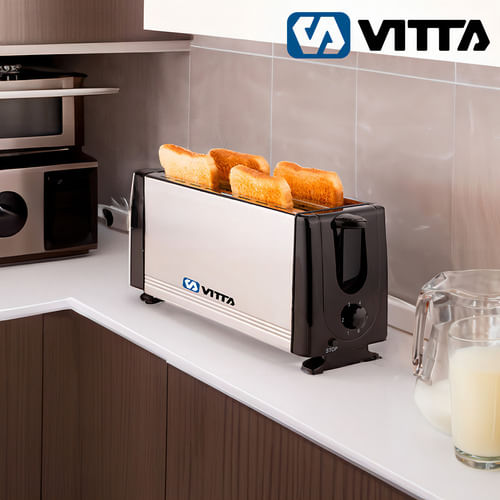 Tostadora-1400w-Metal-4-Panes-6-Niveles-Vitta-Color-Plateado