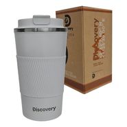 Vaso Térmico Cafetero 510 Ml Tapa Hermética Rosca Discovery Color Blanco Vaso Cafetero
