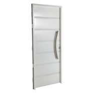 Puerta BLANCA 6510 IZQUIERDA Ciega Chapa Simple barral CURVO 75 cm
