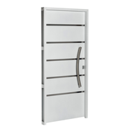 Puerta BLANCA 12510 IZQUIERDA Ciega INYECTADA 90x200 Barr CURVO 75