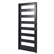 Puerta GRIS Puerta vidriada Pesada 90 x 200 IZQUIERDA