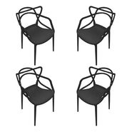 Sillas De Comedor Urban Apilables Plástico Reforzado Set X 4