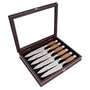 Colección de 6 Cuchillos Imperiales SCHMIEDEN en caja con visor