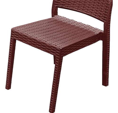 Silla-De-Plastico-Reforzadas-Rattan-Jardin-Exterior-Set-X-6-ChocolateLisa