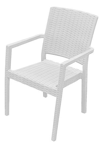 Silla-De-Plastico-Reforzadas-Con-Apoyabrazos-Rattan-X-2-Un-BlancoLisa