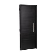 Puerta NEGRA 9310 IZQUIERDA CHAPA 18 90 X 2 Ciega Barral de 40 cm