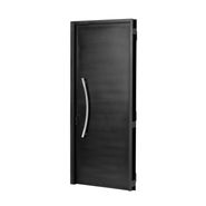 Puerta NEGRA 9510 DERECHA CHAPA 18 70 X 2 Ciega Barral CURVO