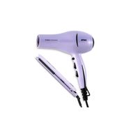 Set Beauty Titanium Secador + Planchita de Pelo Atma CK4020P Violeta