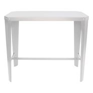Mesa Exterior Jardín Balcón Rectangular Tromen Runko 120 Cm Color Blanco