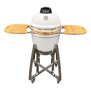 Parrilla Ahumador Kamado Cerámico Tromen 18 Color Blanco
