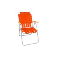 Sillón Plegable Descansar 10001 Apoyo Madera Naranja