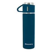 Termo Discovery T3 500 Ml Azul Con Taza Integrada