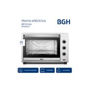 Horno Eléctrico BGH BHE60S22 2200W 60L Plata