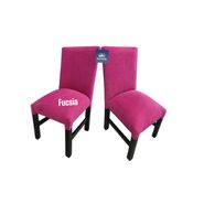 Sillas reforzadas vestidas en chenille