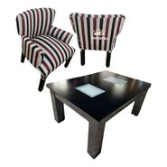 Combo 2 Sillas Matera Apoya Braso + Mesa Ratona