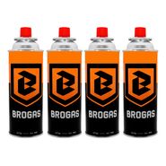 Pack 4 Cartucho Gas Butano Brogas 466-1 227gr Anafe Camping Pesca