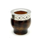 Mate Imperial en Madera Lustrada Con Virola De Alpaca