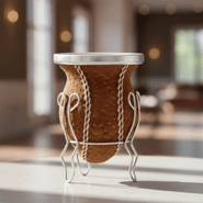 Mate Vuelo De Calabaza Forrado En Carpincho