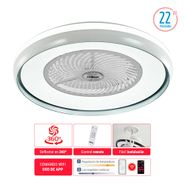 Vent. Techo Liliana Vthbox24 Con Lampara Decorativa 8 Aspas 60w