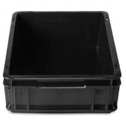 Pack x5 Contenedores Plásticos ATHENA 40x30x12cm 4312A Color Negro