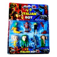 Tralalero Tralala X8 Muñeco Vs Italian Rot