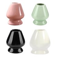 Soporte De Cerámica Naoshi Para Batidor De Matcha Chasen Negro