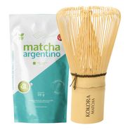 Chasen Japonés Batidor De Bambú Para Te Matcha Artesanal Con Matcha 50gr