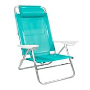 REPOSERA MOR 16057 SUMMER SANNET C/ALMOH 6P COVER VERDE PLAYERA ALUM