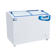 Freezer horizontal tapa de vidrio curvo inclinado FH350CI
