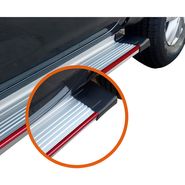 Estribos De Aluminio Amarok Moldura Roja C/soporte