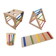 PLAZA DE JUEGOS MONTESSORI - CUBO, TRIANGULO, RAMPA, RODARI