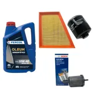Kit de 3 Filtros BOSCH Volkswagen Gol Trend + FERCOL 10w40