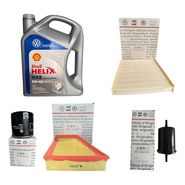 Kit 4 Filtros + Aceite Shell Helix Hx8 5w40 Gol Trend 1.6 8v